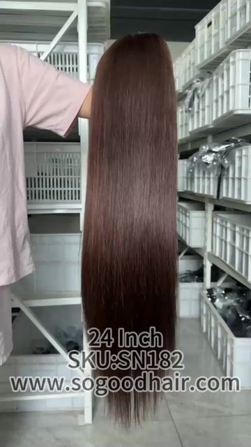 Ombre Honey Brown Highlight Colored Straight Lace Frontal Wig